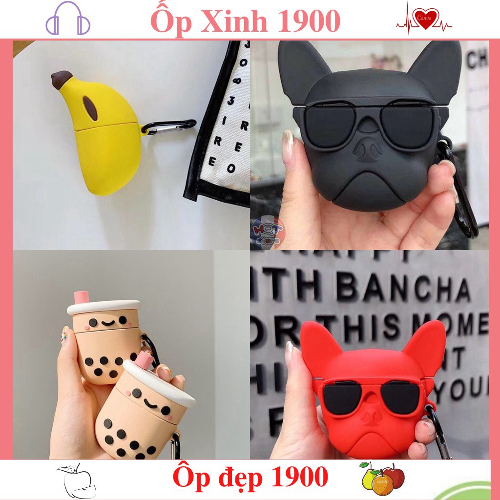 Case Vỏ Bao Airpod 1 2  Đựng tai nghe không dây airpods i11 i12 i18 ...Vỏ Bọc Tai Nghe Hàng Cao Cấp