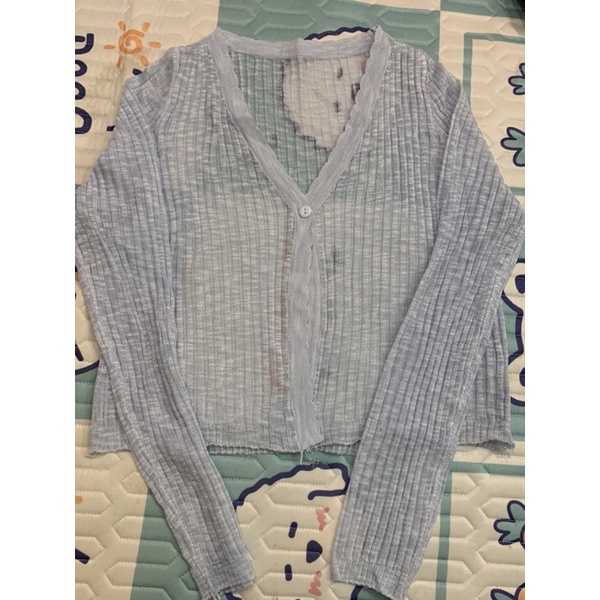 Pass áo cardigan xanh