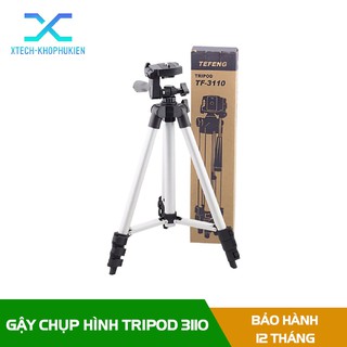Gậy TRIPOD 3110 3 Chân Đa Năng - Giá Đỡ Điện Thoại Chụp Hình Quay Phim, Tự Sướng - Tặng Giá Kẹp Điện Thoại và Túi Đựng