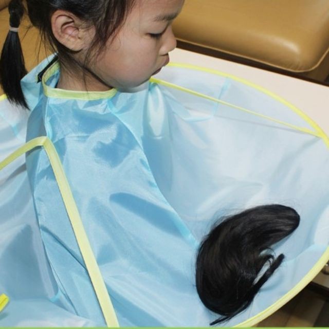 Áo Choàng Quây Hứng Tóc Không Bắt Bụi, không dính tóc dễ dàng vệ sinh, phụ kiện cắt tóc cho trẻ em và người lớn