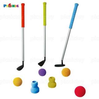 Bộ túi 3 gậy và bóng golf mút cao su