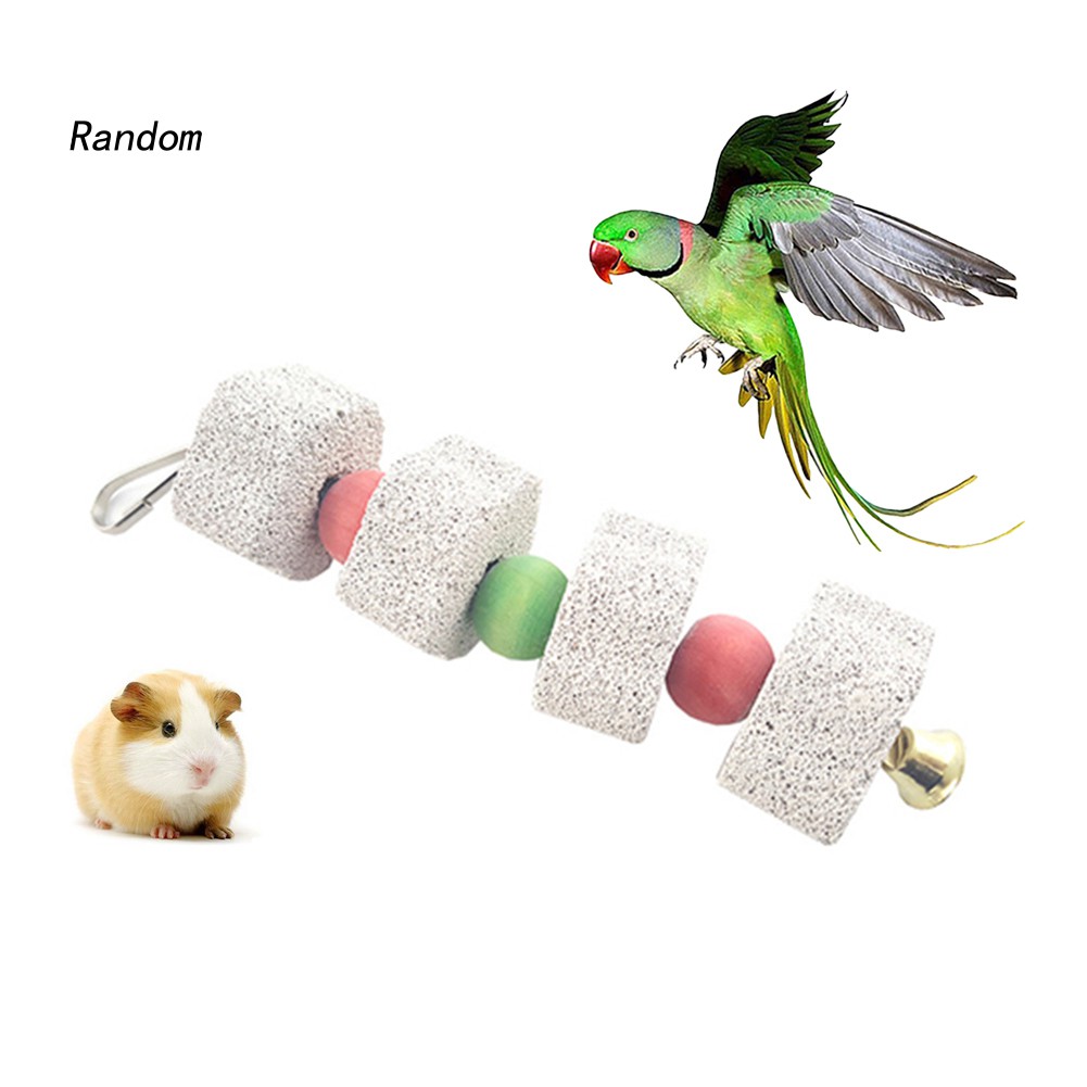 ✡Phụ Kiện Chuyên Dụng Dành Cho CWN✡Đồ Chơi Chuỗi Hạt Đá Mài Răng Cho Hamster / Thỏ / Vẹt Cưng