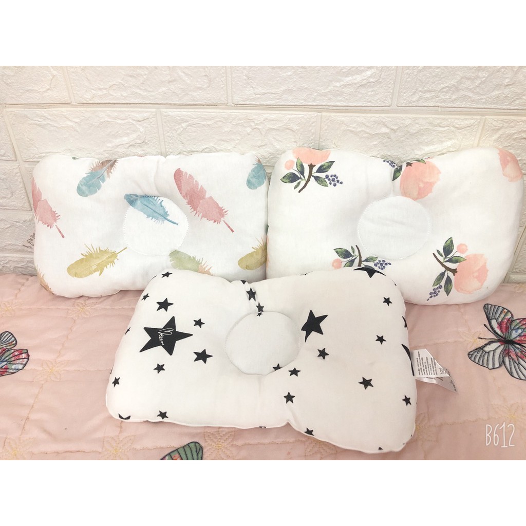 Gối lõm Muslin Tree cao cấp chống móp, méo đầu cho bé sơ sinh