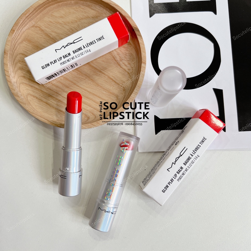 Son Dưỡng MAC Glow Play Lip Balm Mới Màu Rouge Awakening - That Tickles! 452
