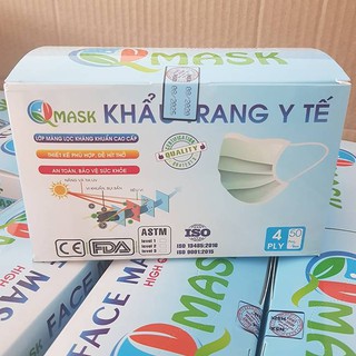Hộp 50 cái khẩu trang y tế 4 lớp - Hàng công ty