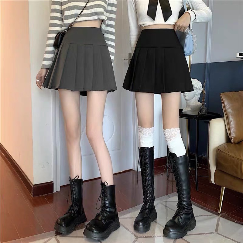 Chân váy tennis basic Lylyshop Unisex chất liệu vải umi cotton mịn lì đứng dáng, có quần lót bên trong đủ màu basic | BigBuy360 - bigbuy360.vn