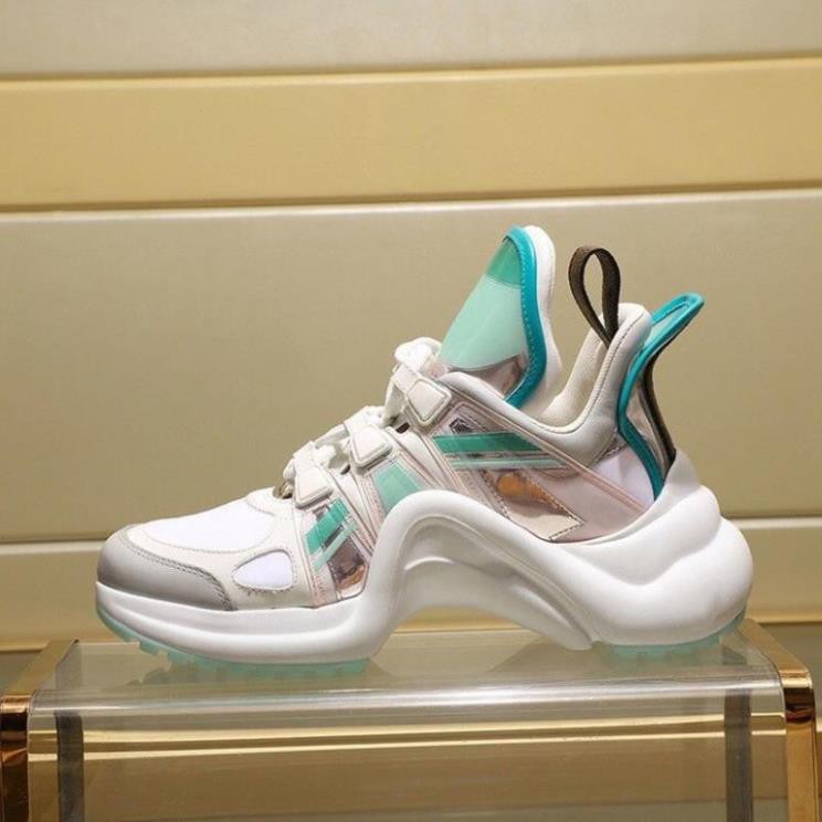 Giày Thể Thao Nữ Nâng Đế 5p Da Mềm Êm Phối Viền Fullbox Bill Túi Cao Cấp