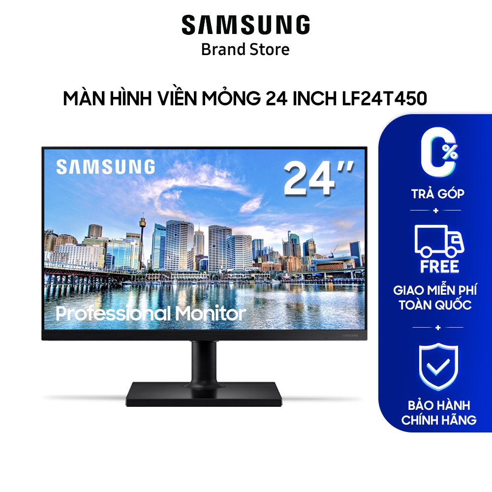 [Trả góp 0%]Màn hình SAMSUNG viền mỏng LF24T450