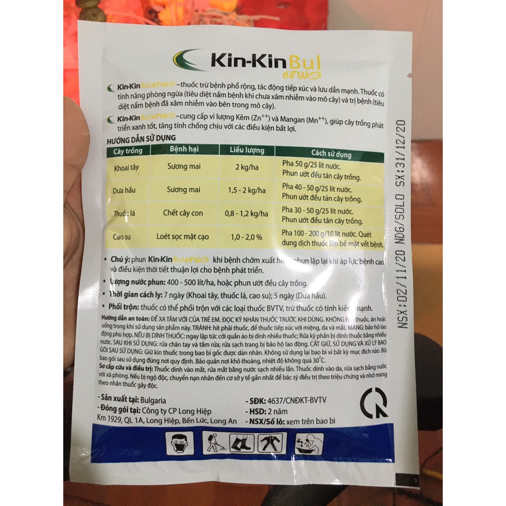 Kin Kin Bul 72WP-ĐẶC  trị nấm, thối nhũn phong lan