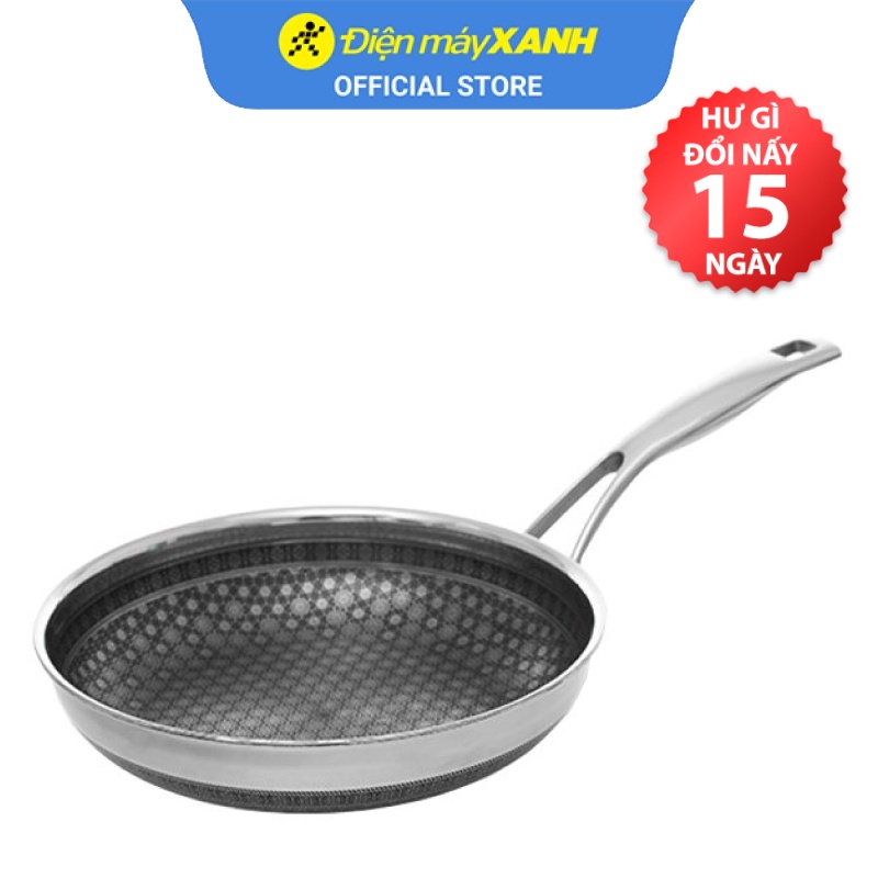 Chảo inox chống dính đáy từ 22cm Kims Cook N122M