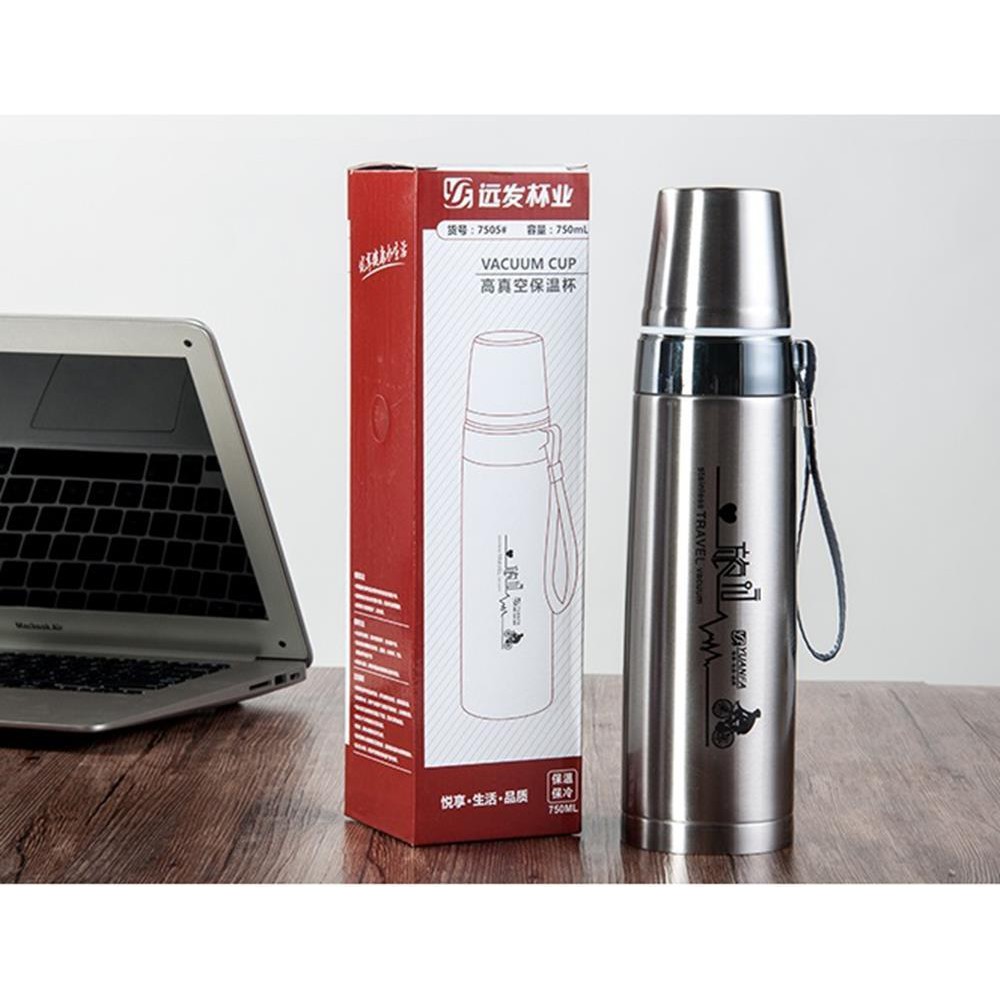 Bình giữ nhiệt inox 3 lớp (800ml và 500ml) Model22005 ly cốc cách nhiệt