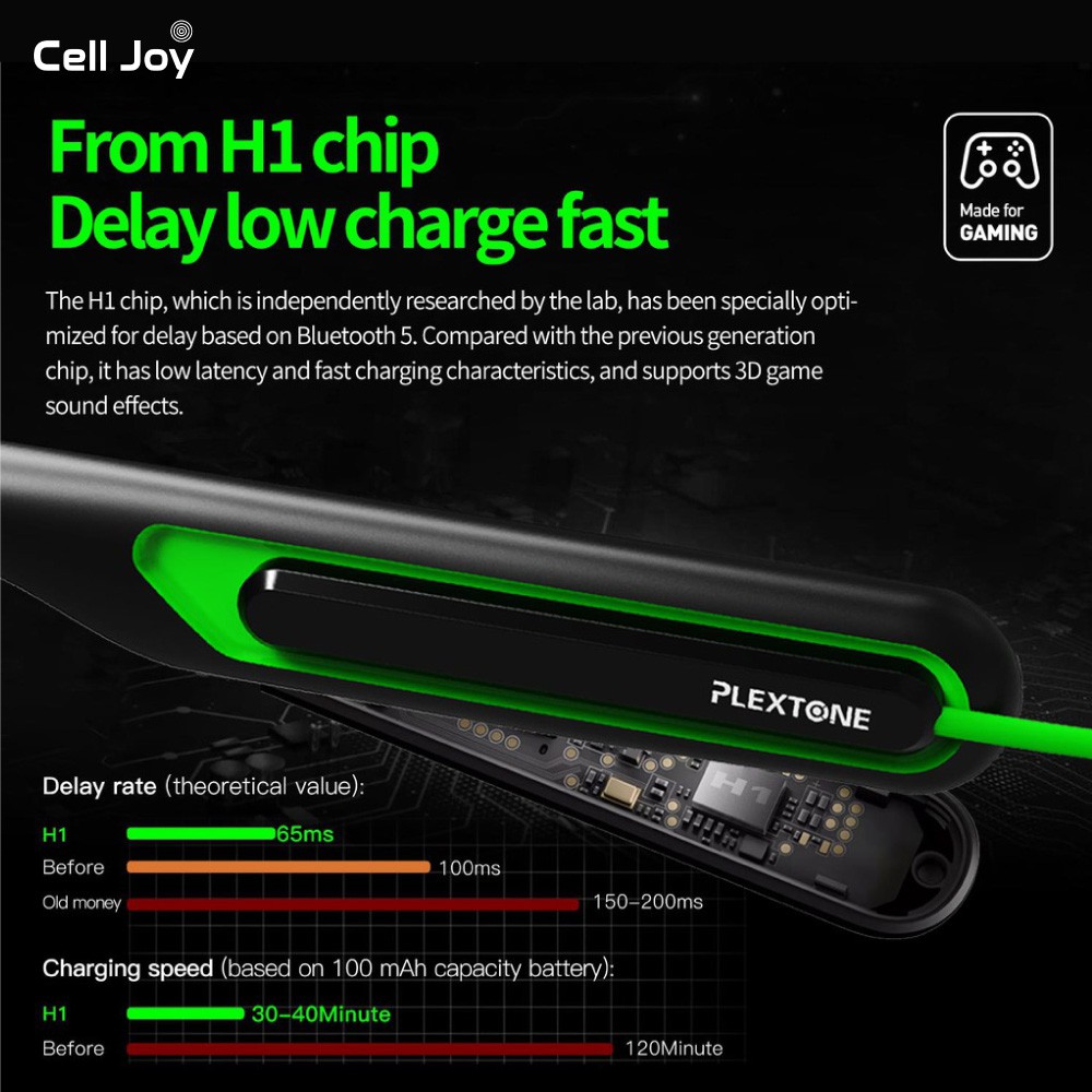 Tai nghe Bluetooth Gaming G2 PLEXTONE chuyên game Low Latency 65ms đèn LED Gaming 4 chế độ chính hãng