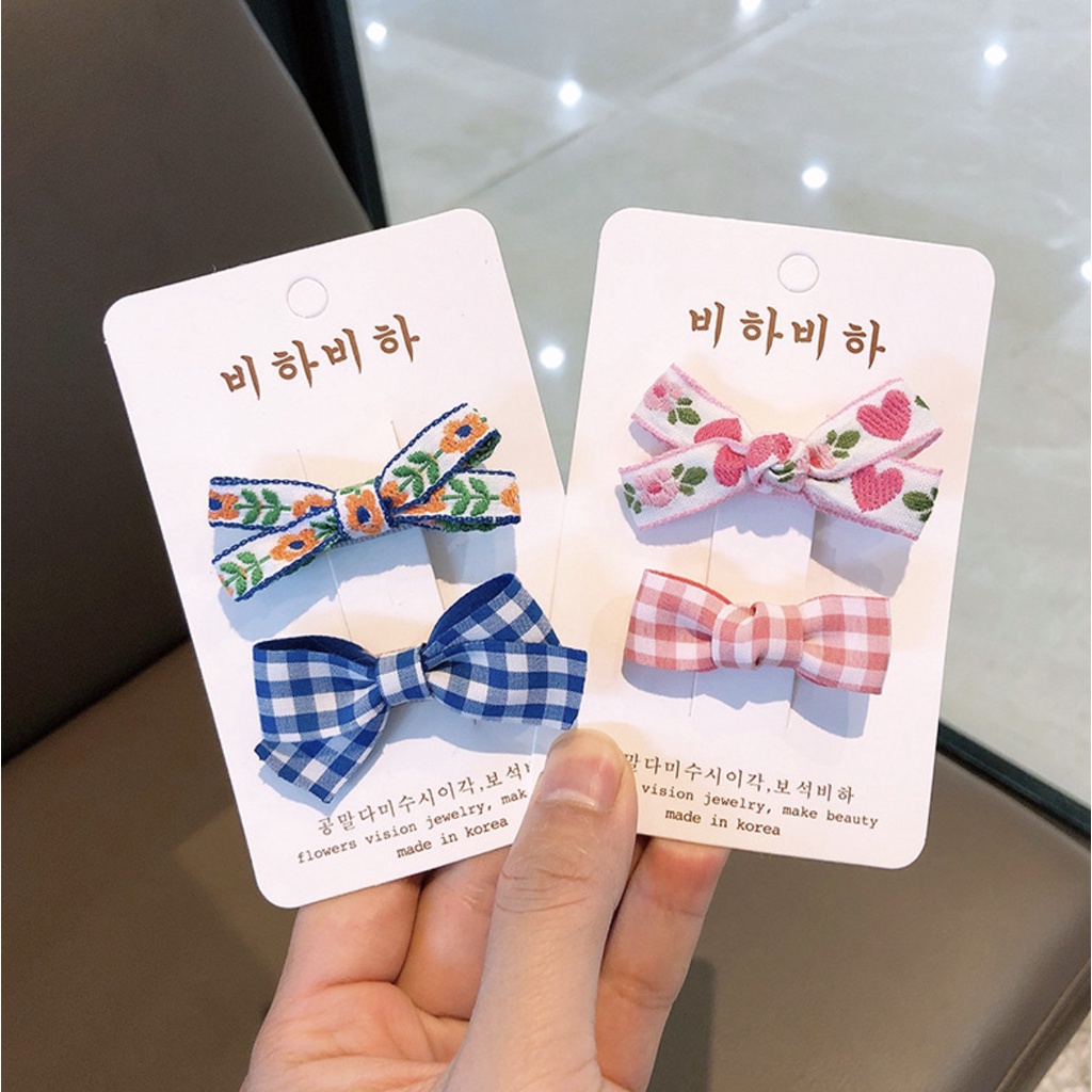 Set kẹp tóc xinh xắn phong cách Hàn Quốc cho bé