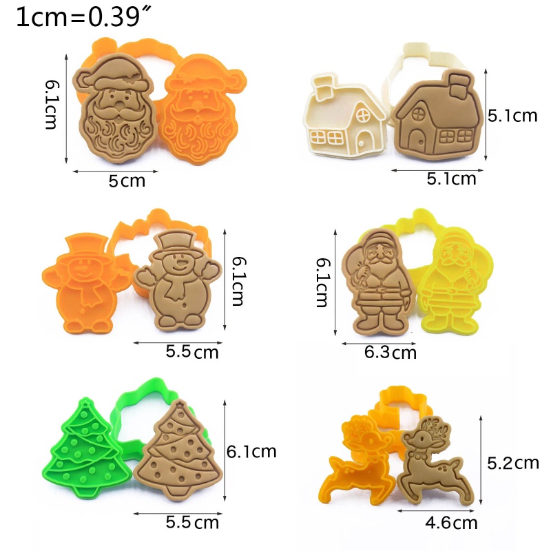 Bộ Dụng Cụ Cắt Bánh Quy 18 Kiểu