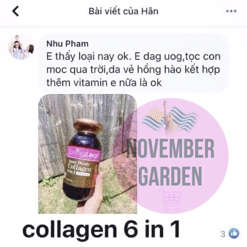(3/24 Úc) VIÊN UỐNG ĐẸP DA COLLAGEN SPRING LEAF INNER BEAUTY 6 IN 1 lọ 90 viên | BigBuy360 - bigbuy360.vn