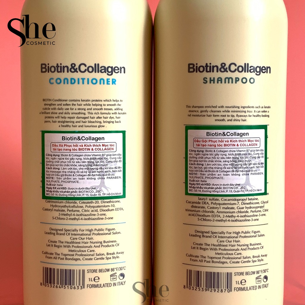 🍓Hàng Chính Hãng🍓Cặp Dầu Gội Xả Biotin Collagen Trắng 🍀FreeShip🍀 Giảm Rụng Tóc,Phục Hồi Tóc Khô Xơ, Hư Tổn | BigBuy360 - bigbuy360.vn