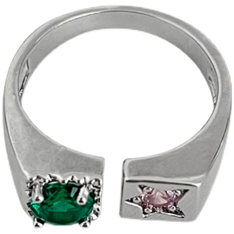 Nhẫn Đính Đá zircon Hình Trái Tim Thời Trang Cho Nữ