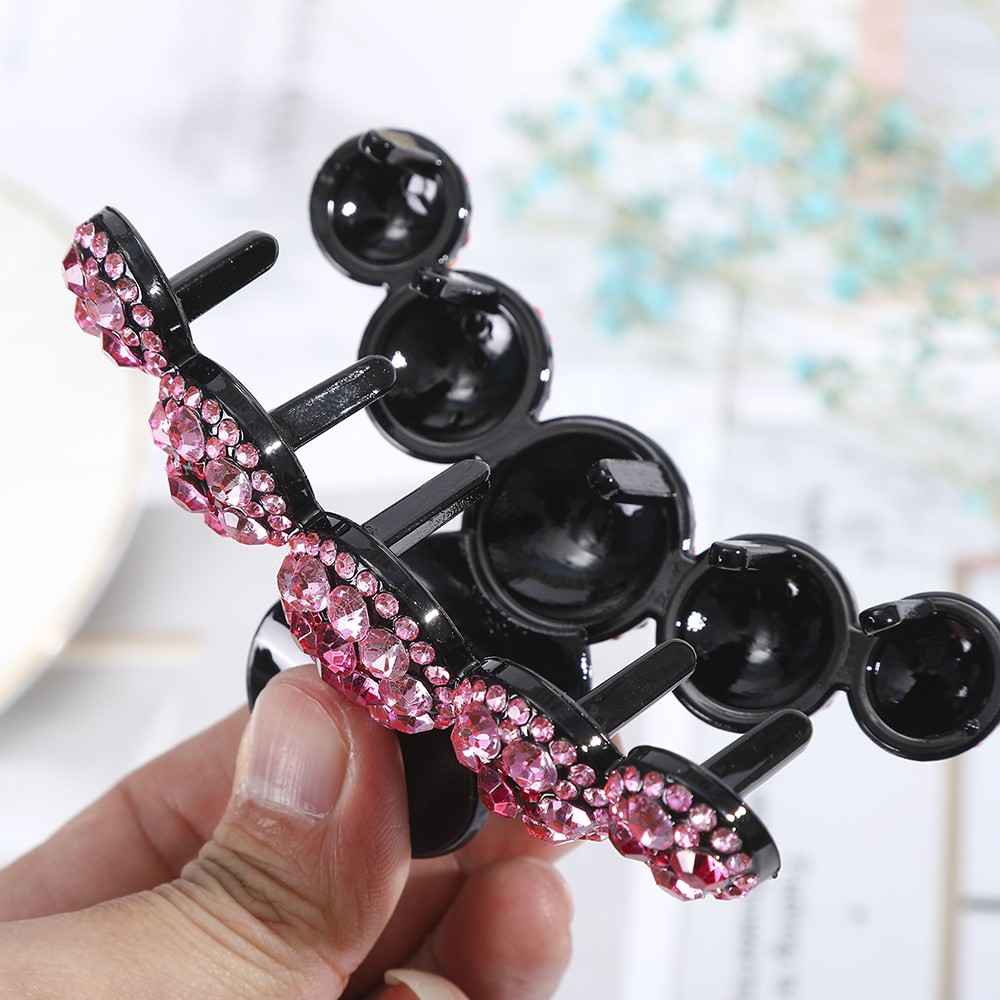 Kẹp Tóc Đính Đá Xinh Xắn Theo Phong Cách Hàn