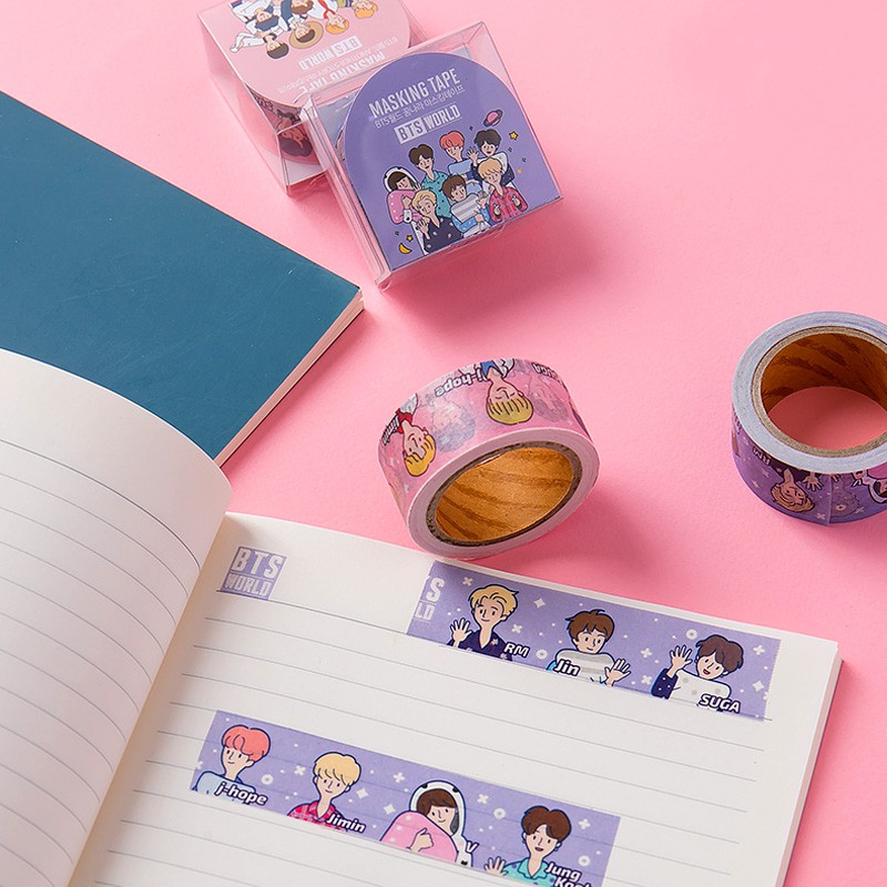 [COCOROO] Masking tape / băng keo giấy / BTS / ARMY / decor sách & nhật ký