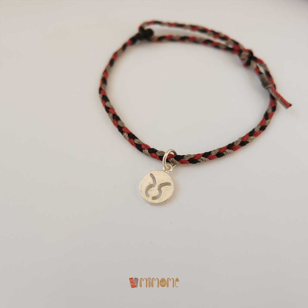 Vòng bính waterproof phối màu charm bạc s925 cung hoàng đạo (6)