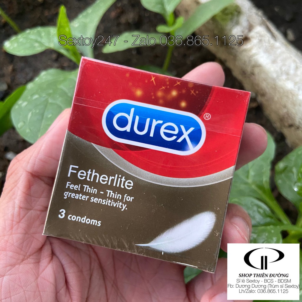 Bao Cao Su Durex Ferthelite Siêu Mỏng - Chính Hãng - Hộp 3 BCS