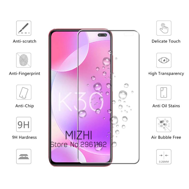 Miếng Dán Kính Cường Lực Cho Xiaomi Redmi K30, Dán Màn Hình Redmi K30