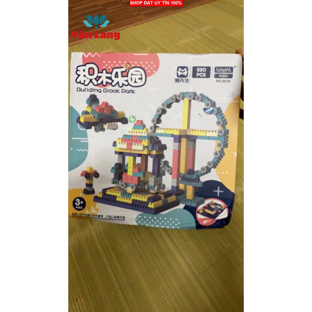 Bộ Lego xếp hình thông minh 520 chi tiết cho bé tha hồ sáng tạo, đồ chơi thông minh cho bé