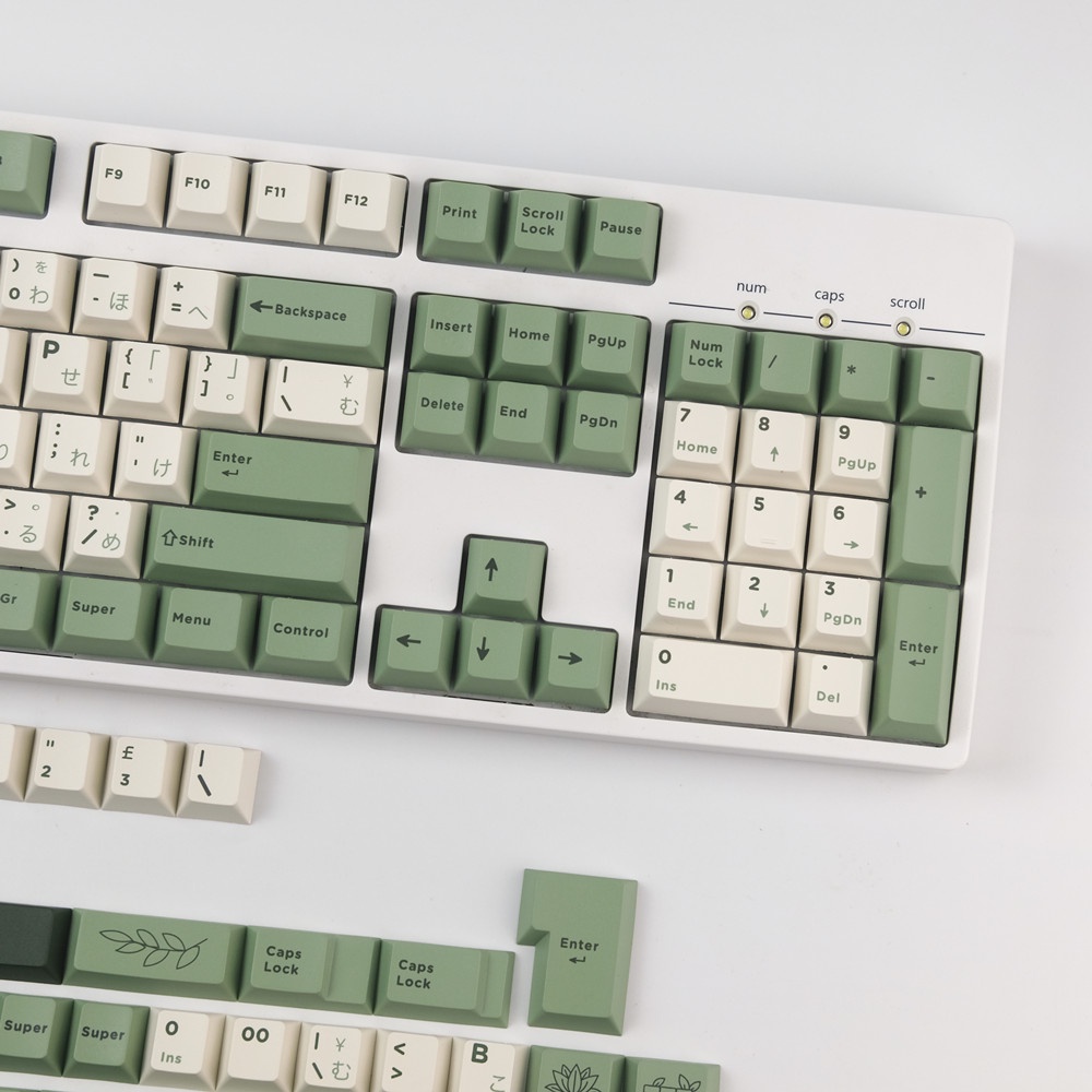 Keycaps của vườn thực vật GMK, 165 phím keycaps Cherry Profile DYE-SUB Cá nhân hóa GMK Keycaps cho bàn phím cơ