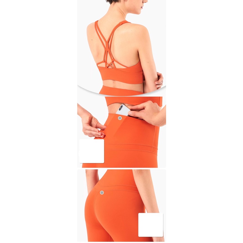 Bộ Đồ Tập Thể Thao Lưng Cao Dây Chéo Sau Lưng Thời Trang TJ WX1232+CK1240