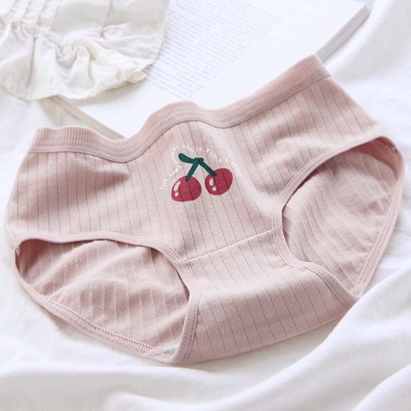 Quần Lót Nữ Cotton Hoạ Tiết Gấu Tim Hồng Xinh Xắn Dễ Thương Chíp Nữ Cotton Cao Cấp Mainia Shop