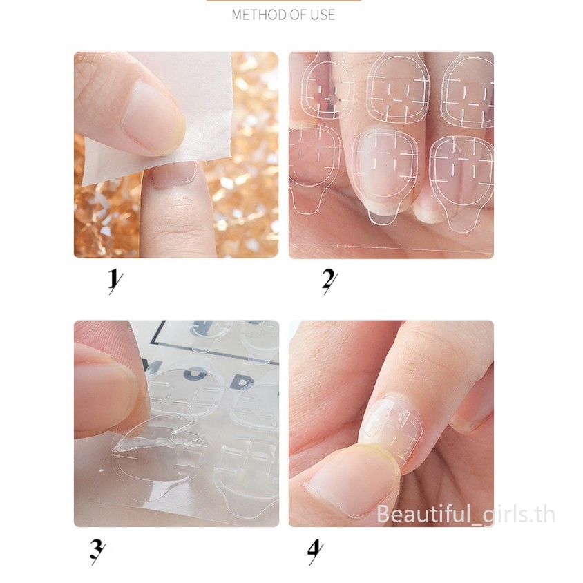 24 Miếng Dán Trang Trí Móng Tay Bằng Silicone