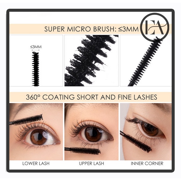 FOCALLURE Cực mỏng mascara Dễ dàng chóng mặt Cuộn dài cuộn