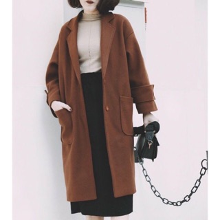 Áo dạ dày 2 lớp dáng dài