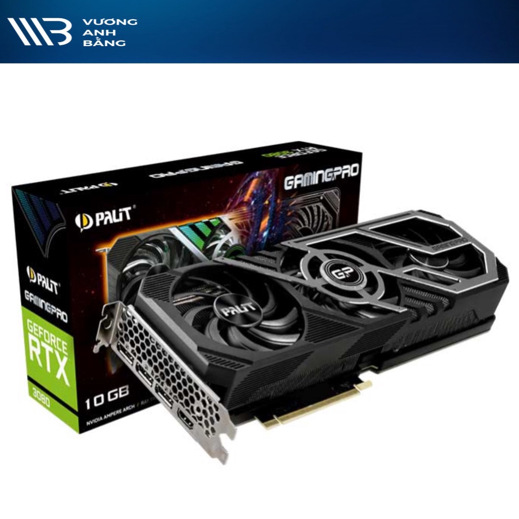 VGA Palit RTX 3080 10G GDDR6X GamingPro V2 LHR ARGB Triple Fan