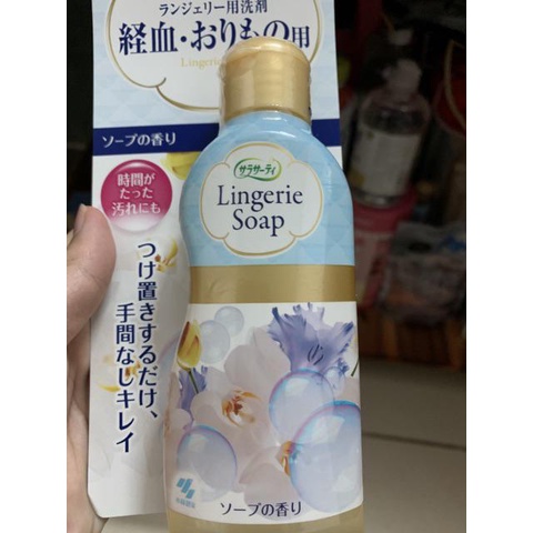 Nước giặt đồ lót Lingerie Soap Kobayashi Nhật Bản 120ml bảo vệ đồ lót bền, giữ phom dáng