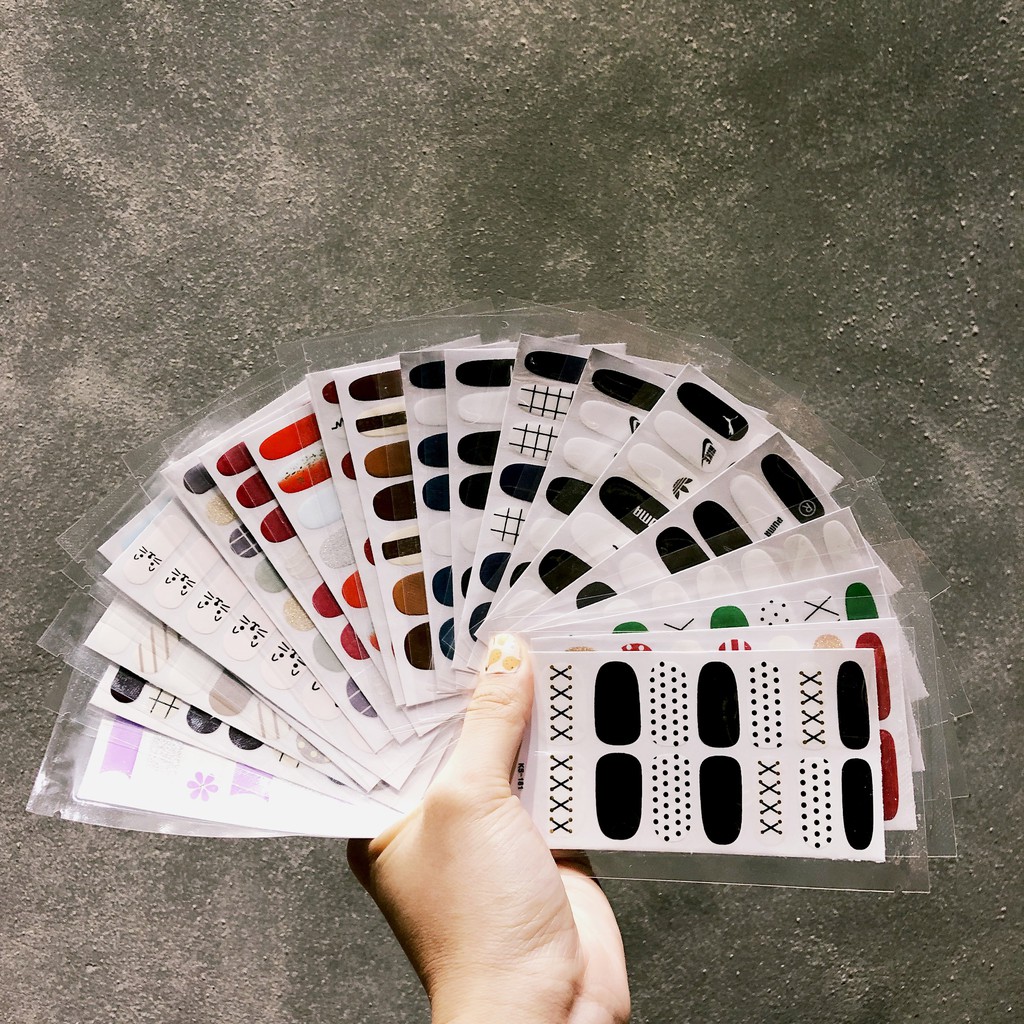 Dán móng tay - sticker dán móng 3D không thấm nước siêu xinh - Nhiều mẫu mã tự chọn - 12 - Tất Siêu Rẻ