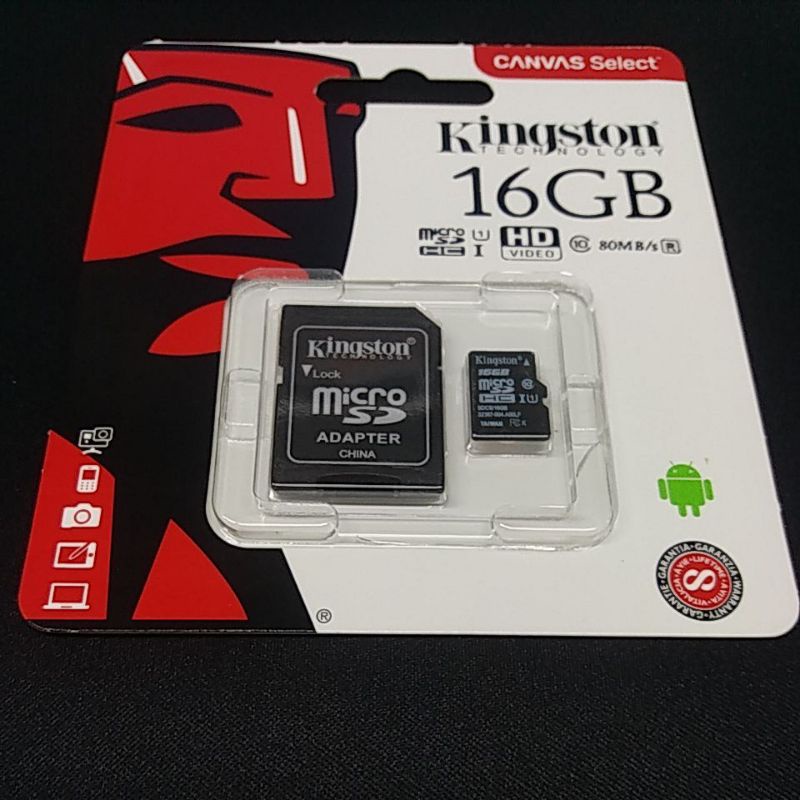 Thẻ nhớ 16Gb Kington MicroSD kèm Adapter