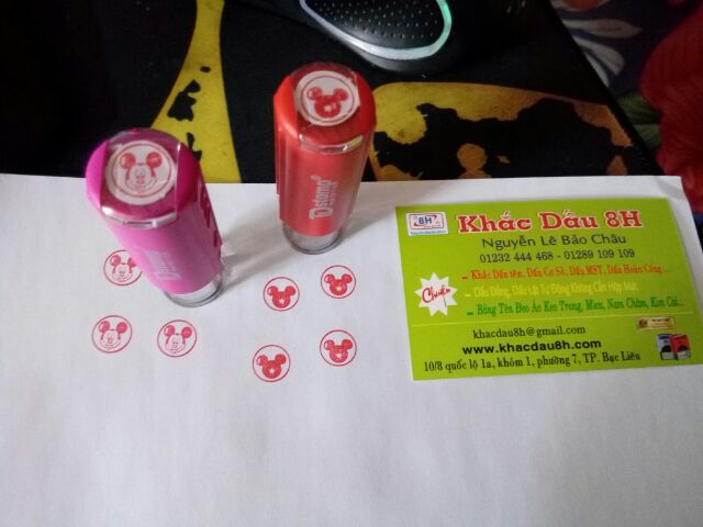 Khắc Dấu mini tròn 1cm