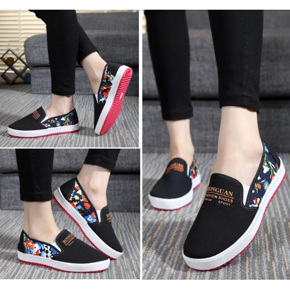 Slip on gót hoa kiểu dáng thời trang