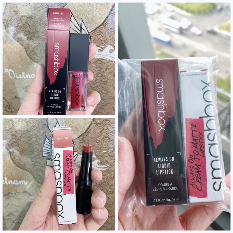 SET SON SMASHBOX 2 THỎI FULLSIZE