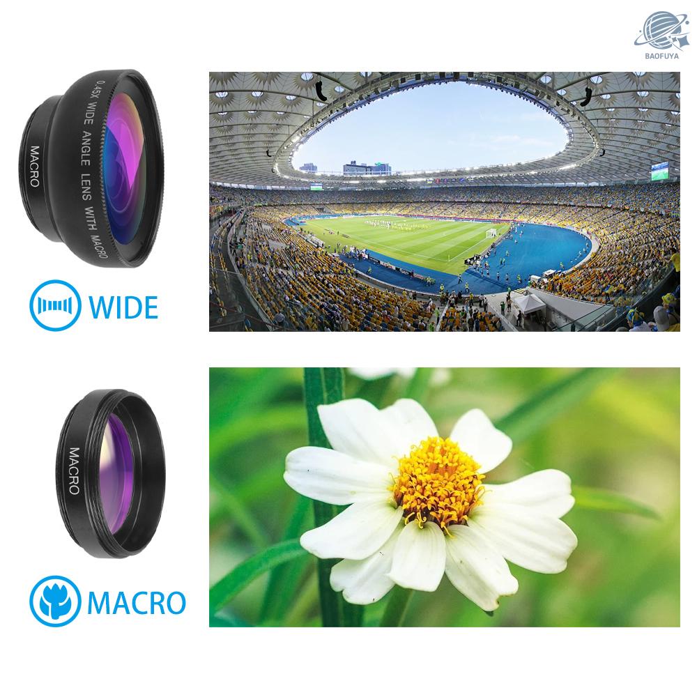 #Bộ Lens Mở Rộng APEXEL APL-0.45WM 0.45X 12.5X Cho Điện Thoại iPhone Samsung Huawei Xiaomi