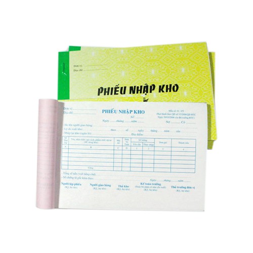 [Sỉ &amp; Lẻ] Phiếu Nhập Kho 2 Liên A5 - Nhã Yến