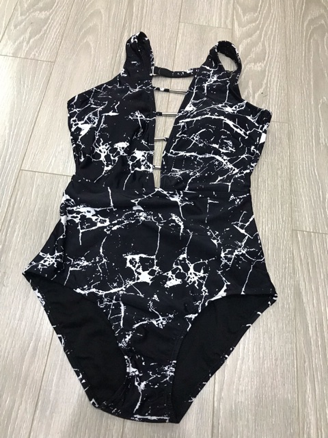 Monokini dây ngực vân đá big size 55-60kg | BigBuy360 - bigbuy360.vn