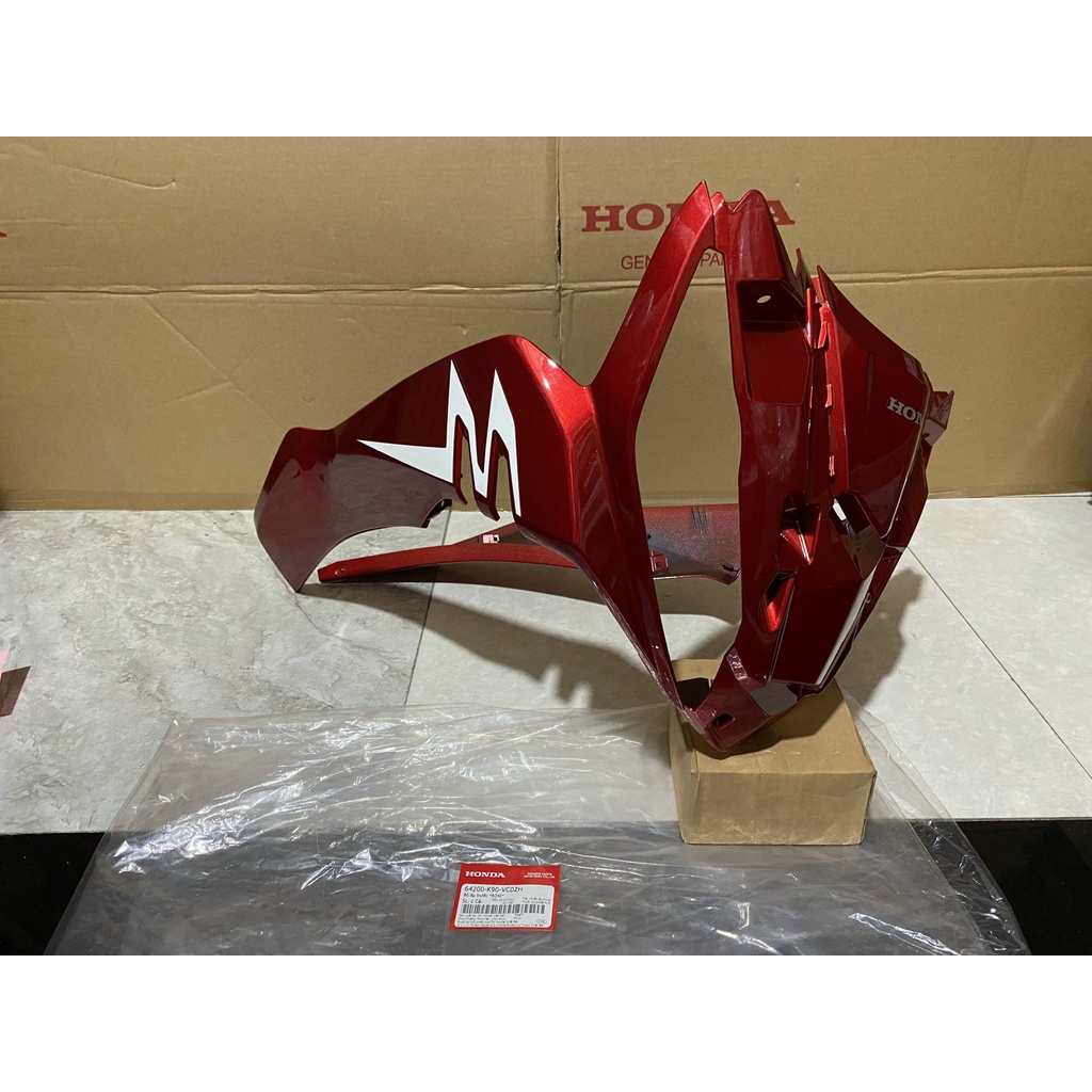 Bộ ốp trước - quây nạ trước HONDA WAVE RSX110 năm 2021 màu Đỏ.