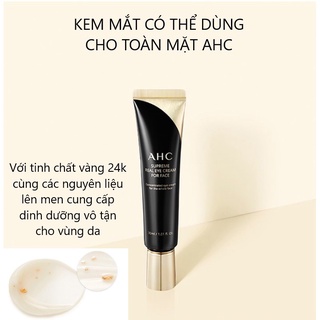 [ 12ml - 30ml ] Kem Mắt AHC Ageless Real Eye Cream For Face