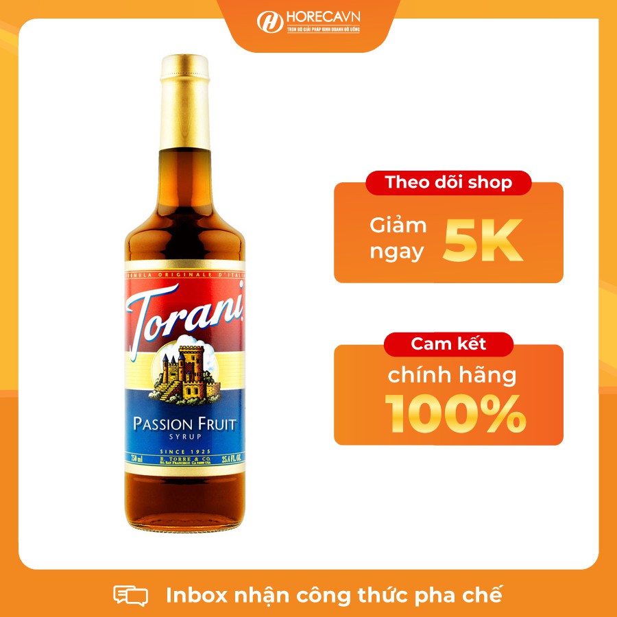 Syrup Torani Các Vị - Hàng Chính Hãng, Có giấy VSATTP