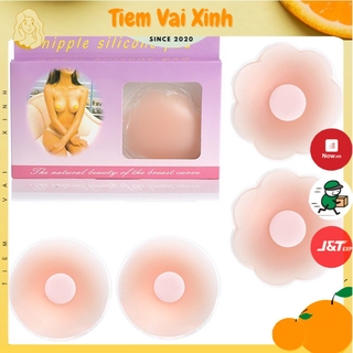 Miếng Dán Ngực Silicon 🍊[Tiệm Vải Xinh]🍊 Dán Nhũ Hoa Silicon