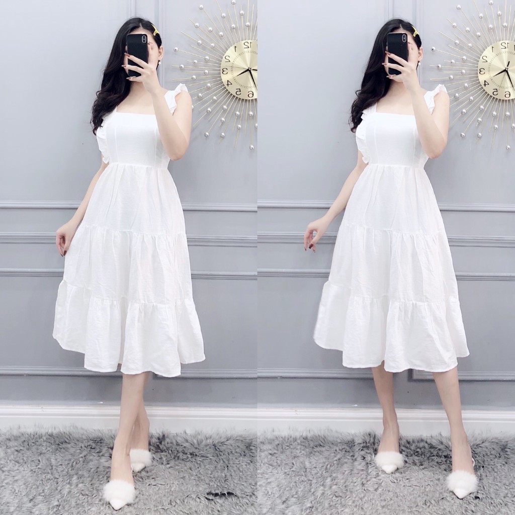 ĐẦM SUÔNG PHỐI BÈO THỜI TRANG 45-56KG THEO CHIỀU CAO