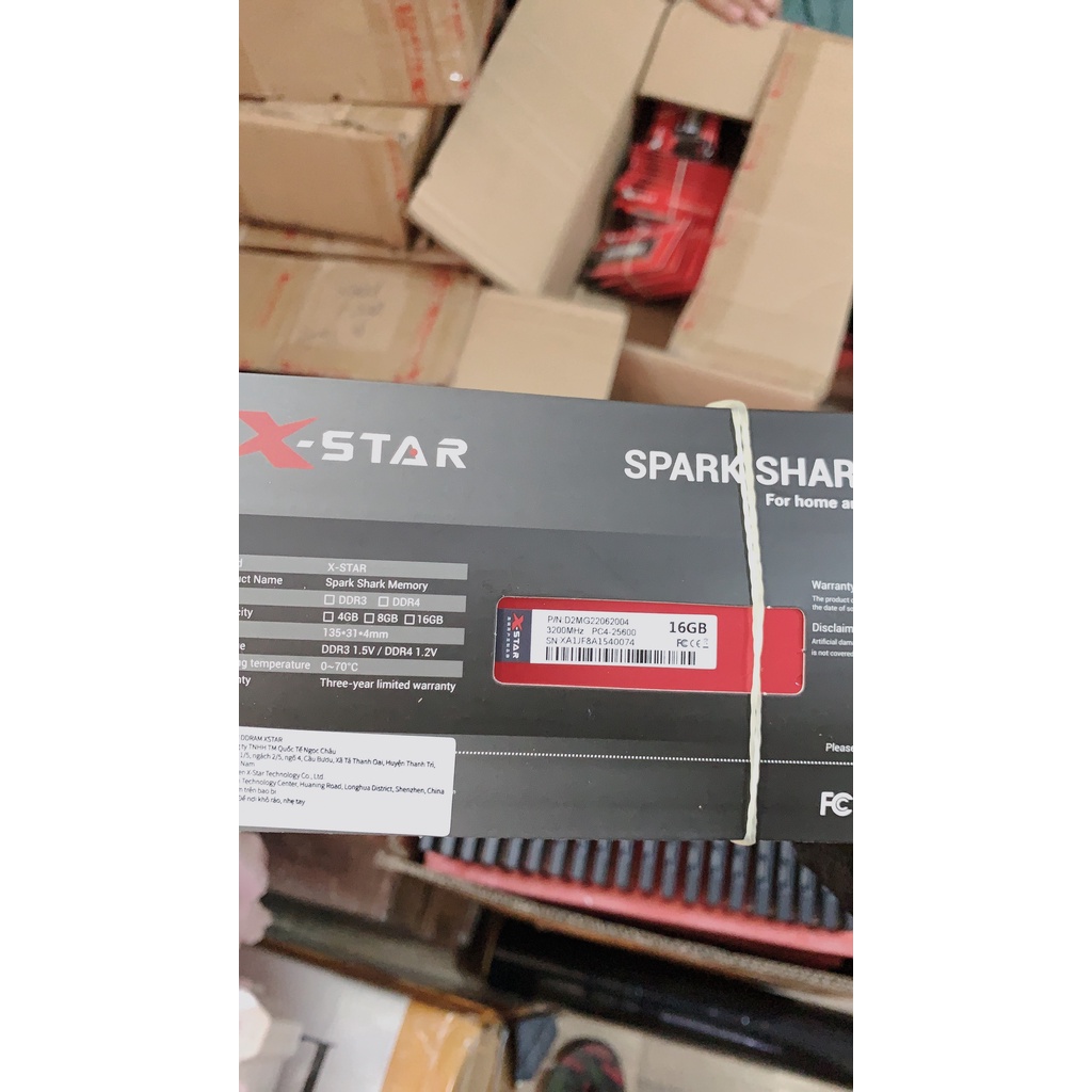 Ram DDR4 XSTAR 16gb bus 3200 tản nhiệt bảo hành chính hãng 3 năm
