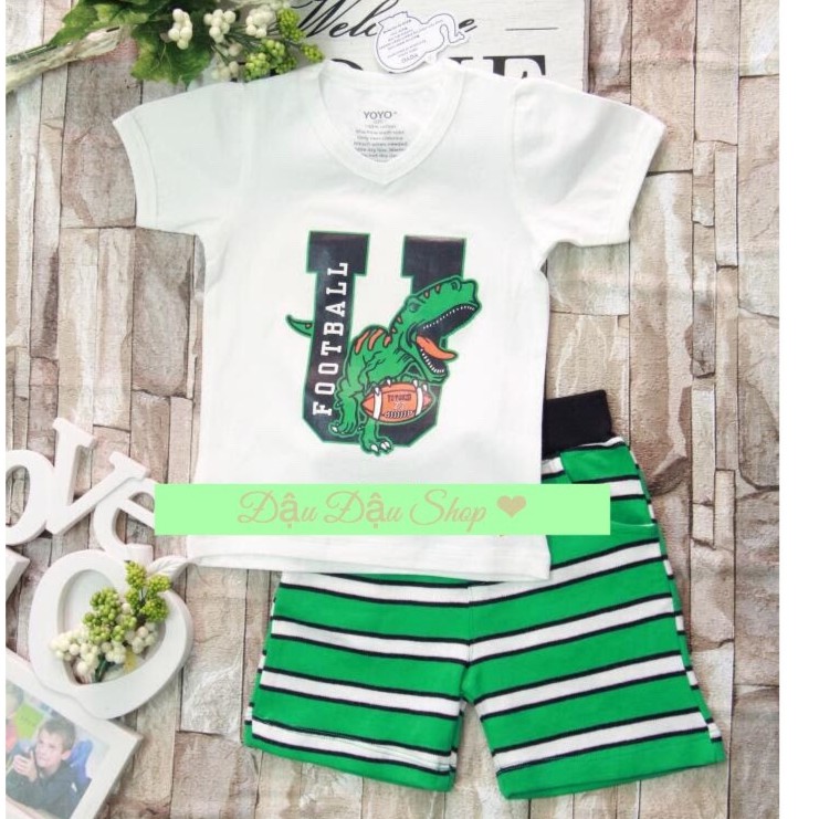 BỘ BÉ TRAI YOYO CAO CẤP -DINOSAUR